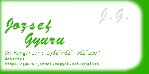 jozsef gyuru business card